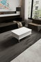 Hanah Home Nino - Mesa de café blanca con ruedas